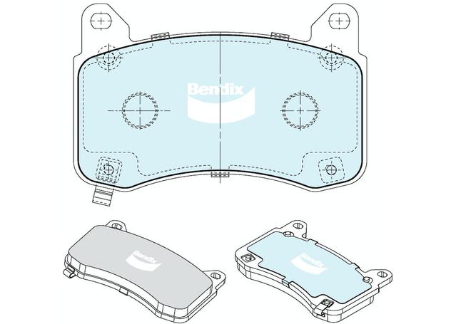Bendix EV Hybrid Brake Pad Set Front DB2675 EV