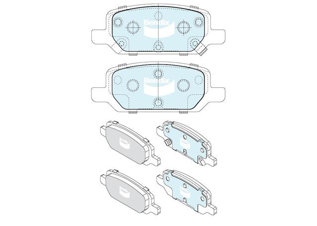 Bendix EV Hybrid Brake Pad Set Rear DB2676 EV