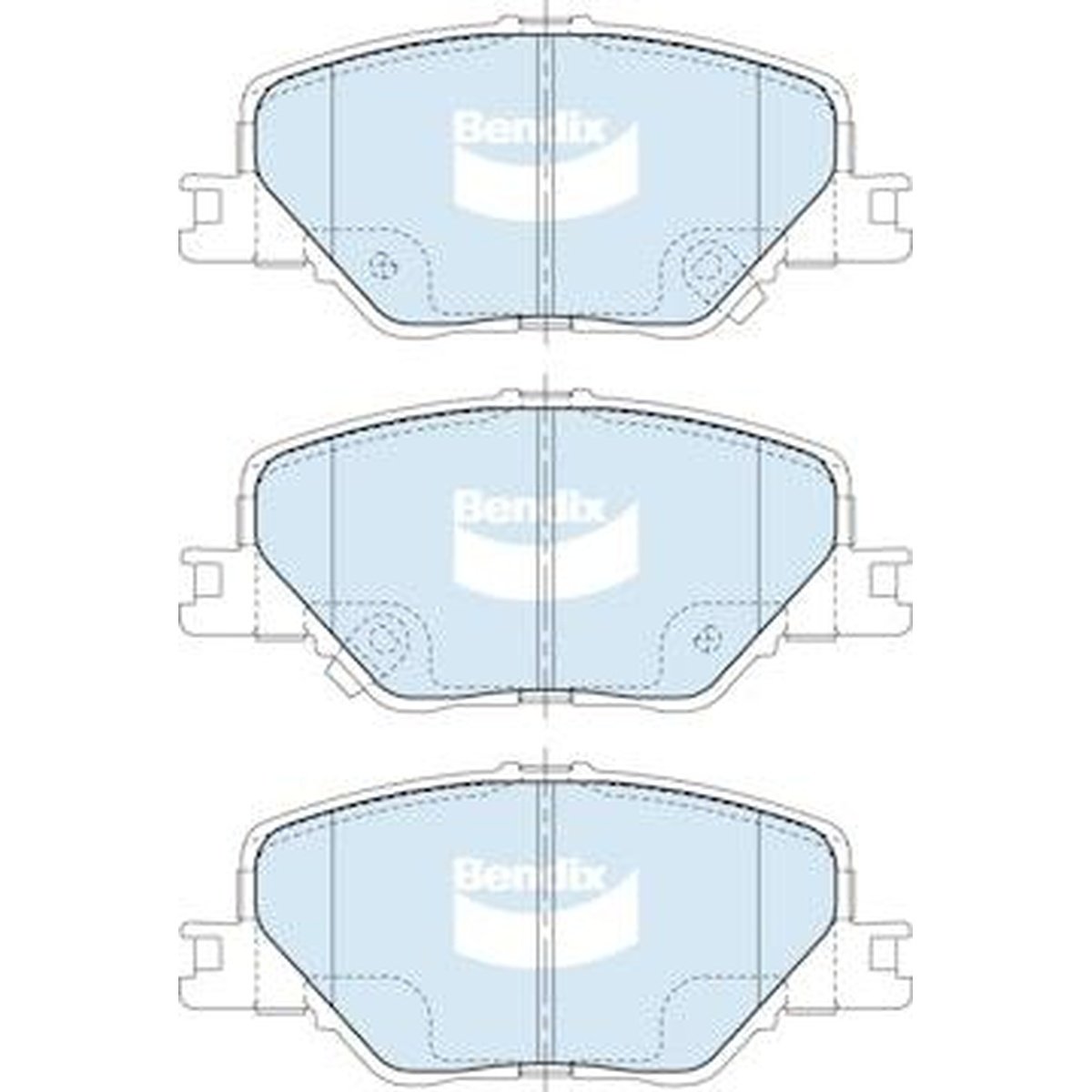 Bendix General CT Brake Pad Set Front DB2677 GCT