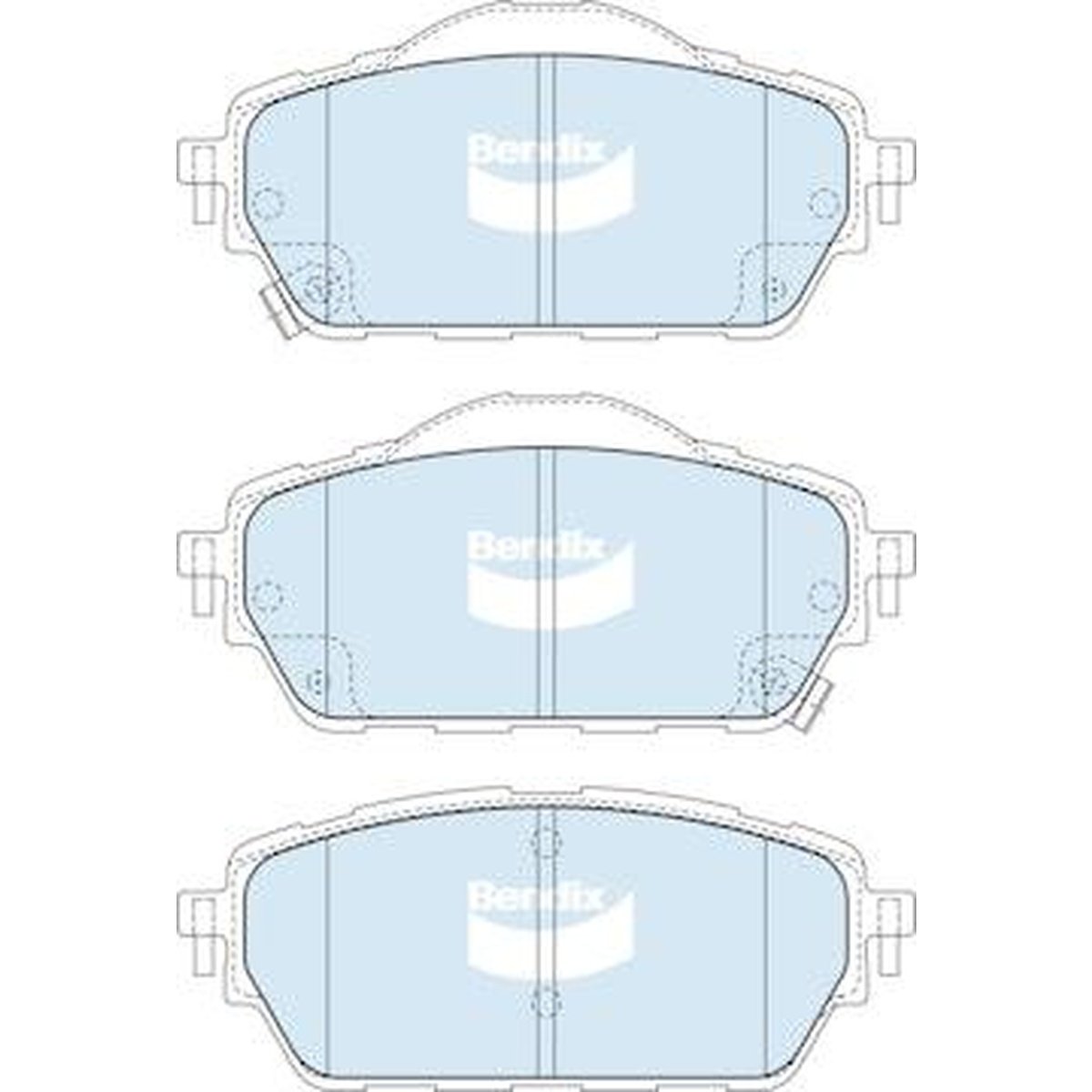 Bendix General CT Brake Pad Set Front DB2679 GCT