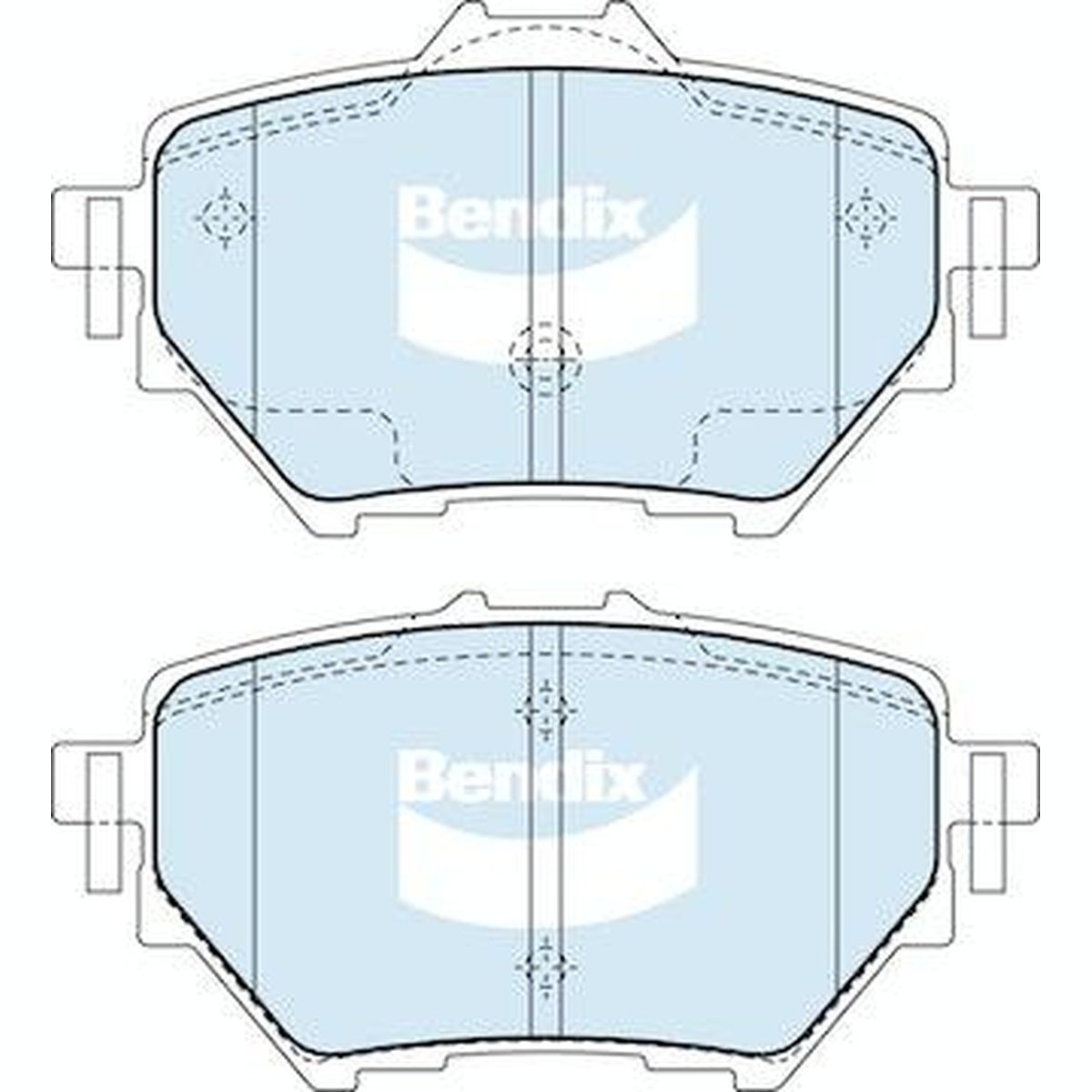 Bendix General CT Brake Pad Set Rear DB2680 GCT