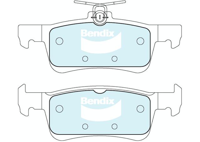 Bendix General CT Brake Pad Set Rear DB2692 GCT