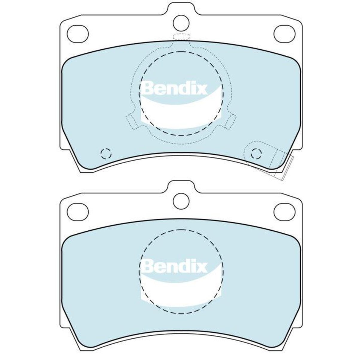 Bendix Heavy Duty Brake Pad Set Front DB406 HD