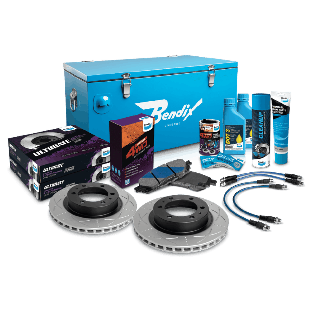 Bendix Ultimate Drum Brake Upgrade Kit Rear U4WD-DBUK710