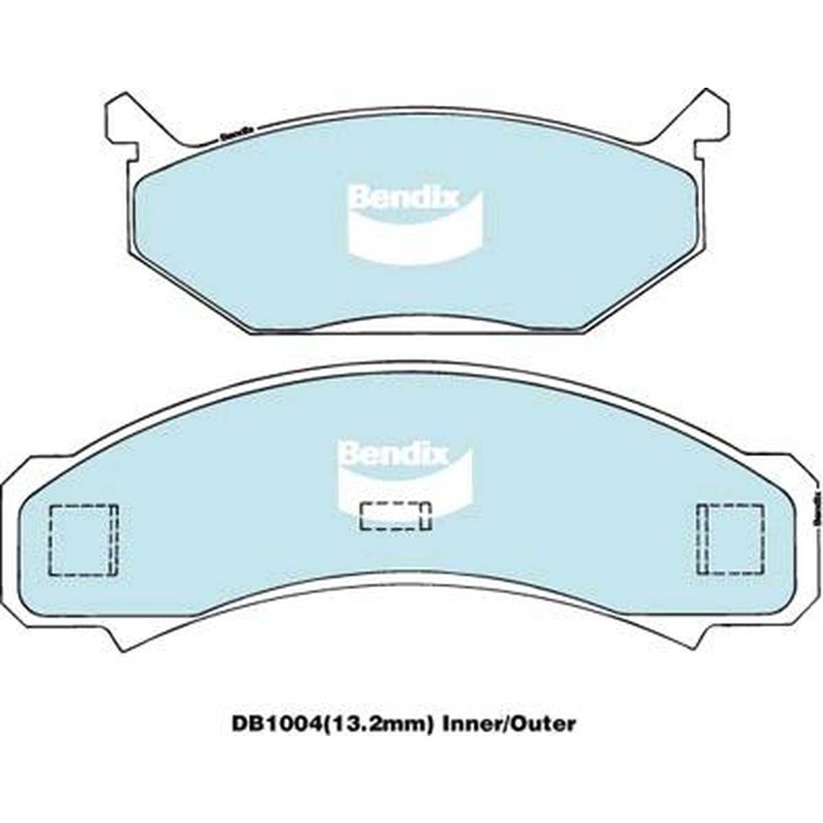 Bendix General CT Brake Pad Set Front DB1004 GCT