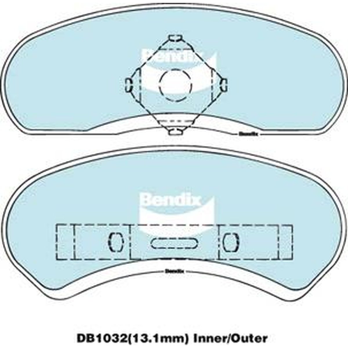 Bendix General CT Brake Pad Set Rear DB1032 GCT