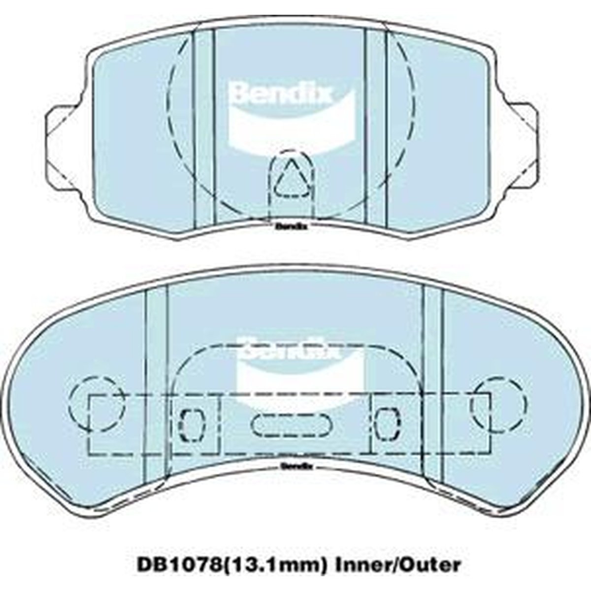 Bendix General CT Brake Pad Set Rear DB1078 GCT