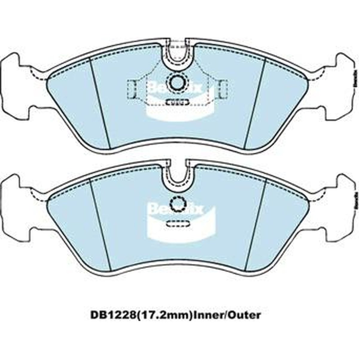 Bendix EURO Brake Pad Set Front DB1228 EURO+