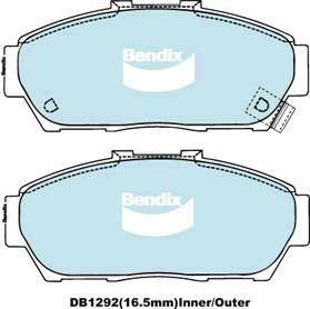 Bendix General CT Brake Pad Set Front DB1292 GCT