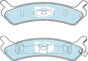 Bendix General CT Brake Pad Set Rear DB1369 GCT