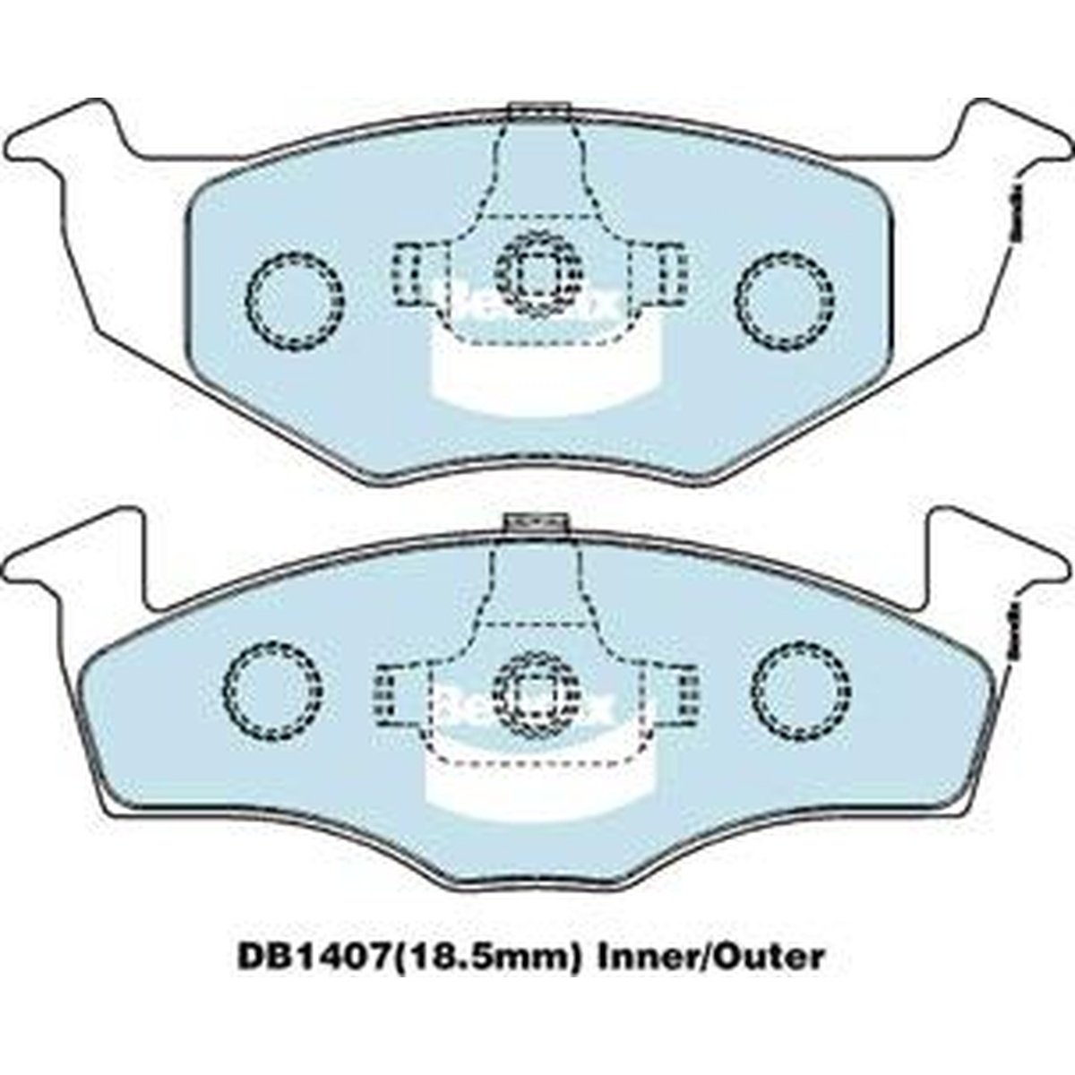 Bendix EURO Brake Pad Set Front DB1407 EURO+