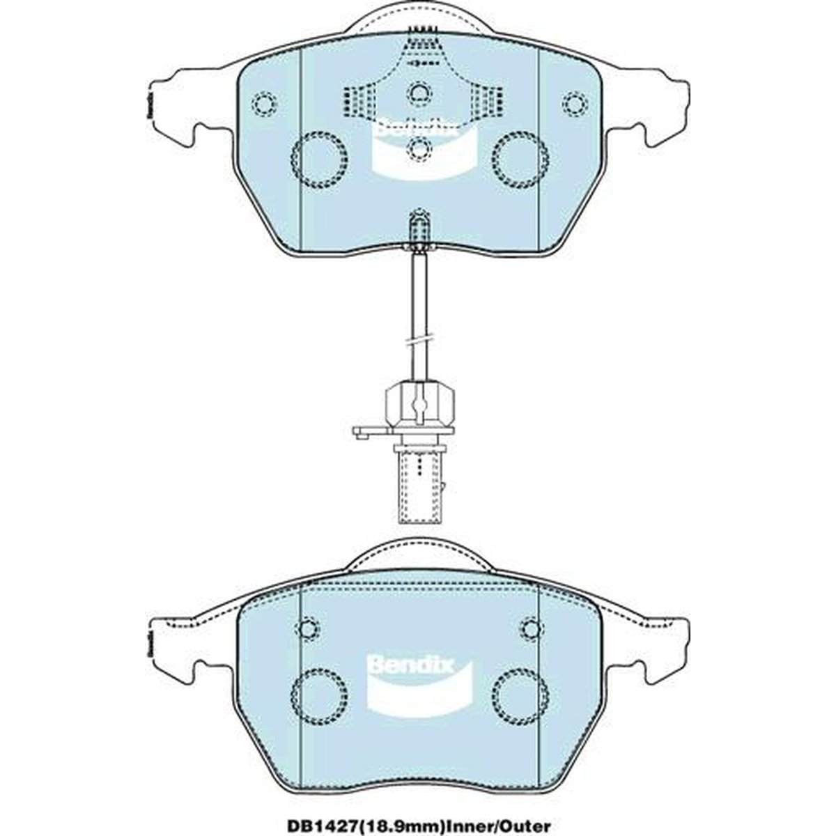 Bendix Ultimate Brake Pad Set Front DB1427 ULT