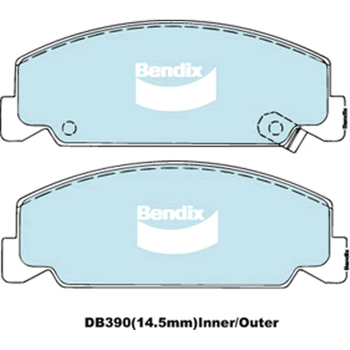 Bendix Heavy Duty Brake Pad Set Front DB390 HD