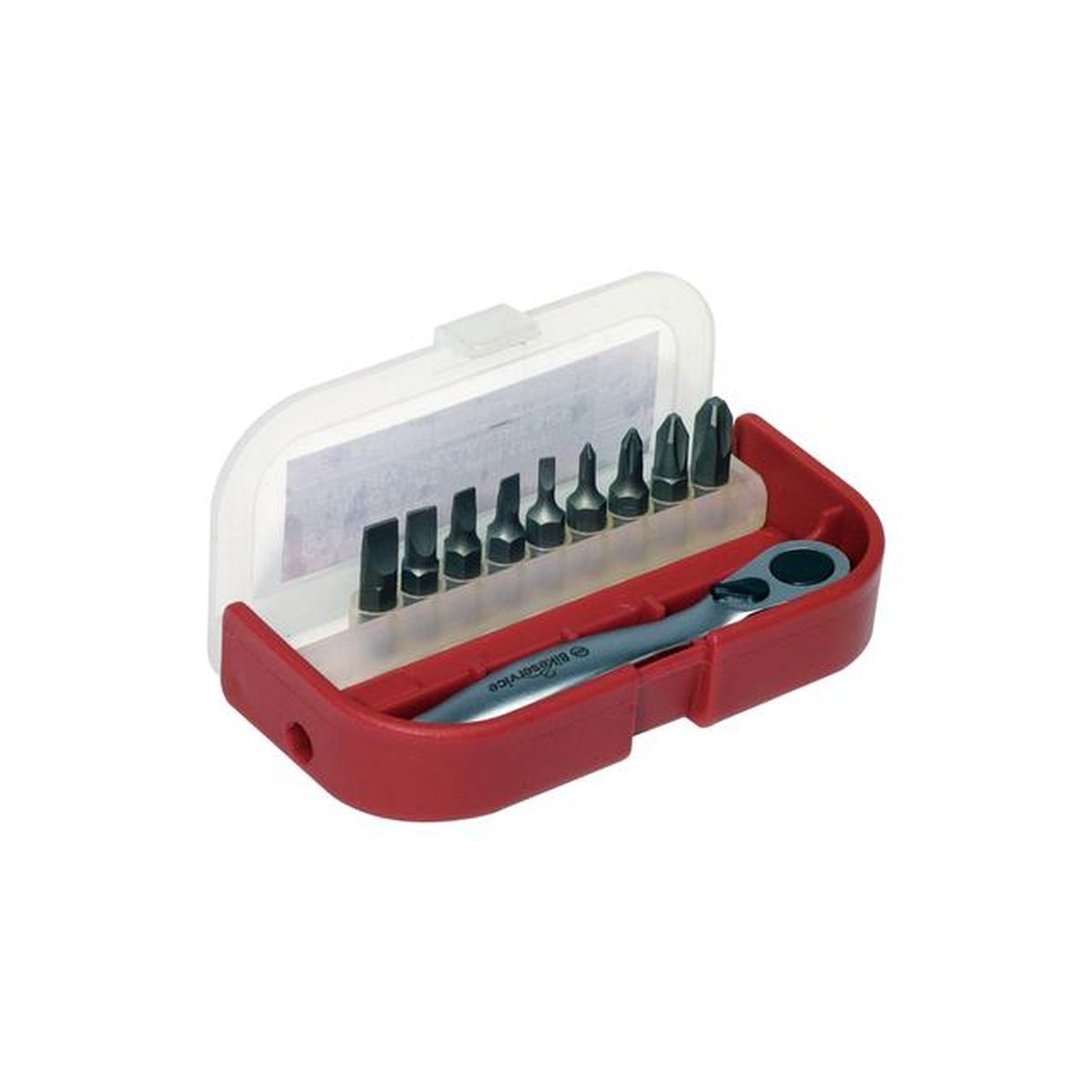 Bikeservice Flat & Phillips Bit Set 10 Piece