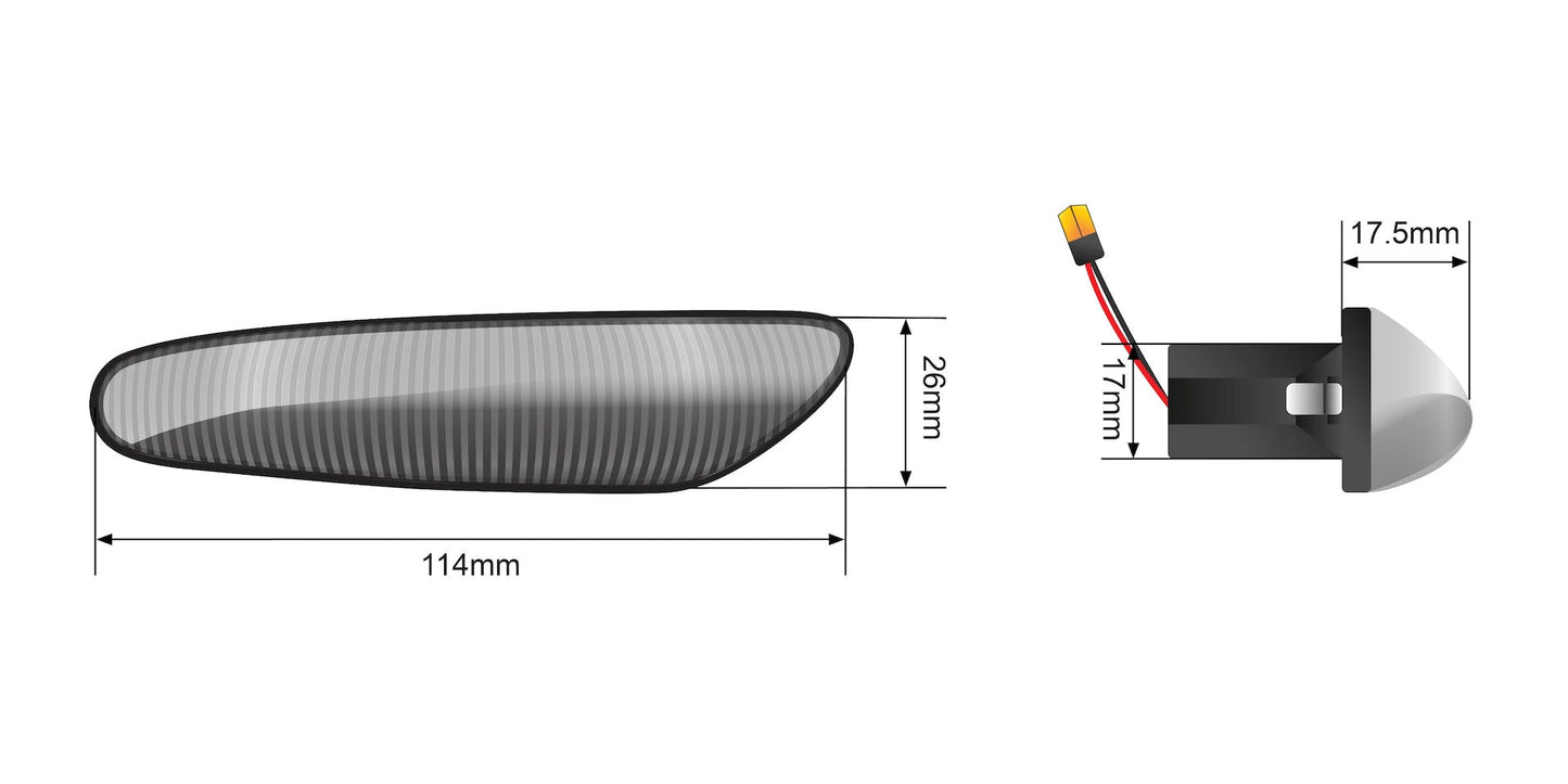 STEDI Dynamic LED Side Marker to BMW E36 E46 E90 E60 E92 X1 X3 X5  LEDCONVBMWSME60
