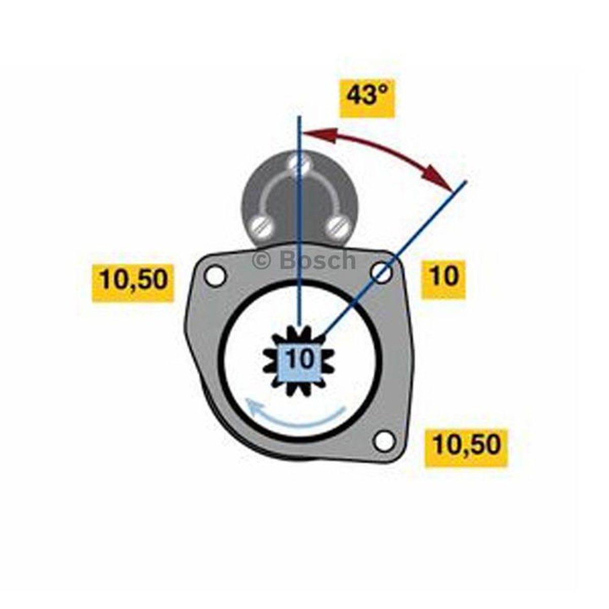 Bosch Starter Motor 0 001 121 443