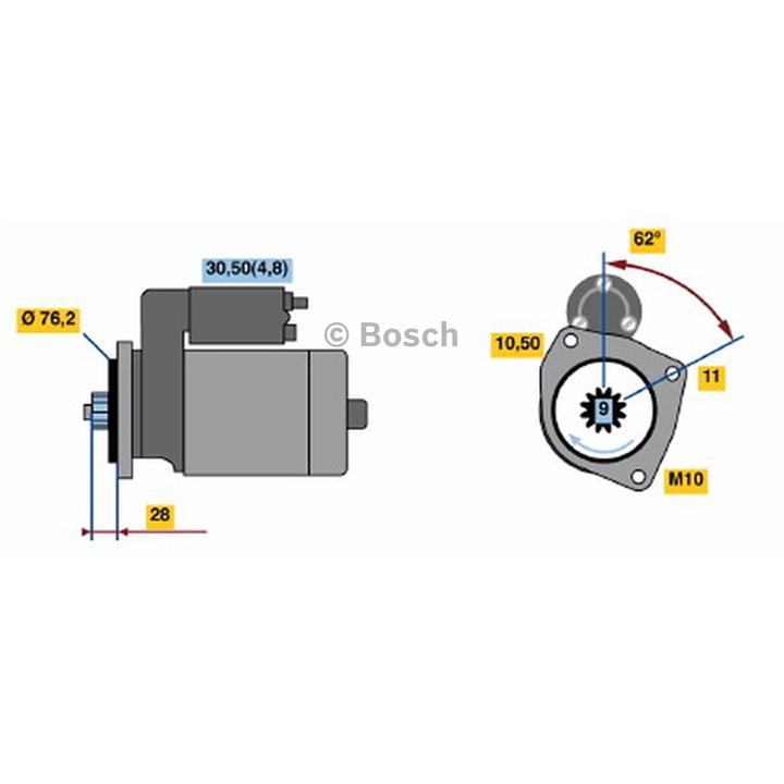 Bosch Starter Motor 0 001 125 609