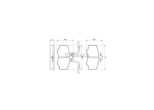 Bosch Blue Line Brake Pad Set Front BP083