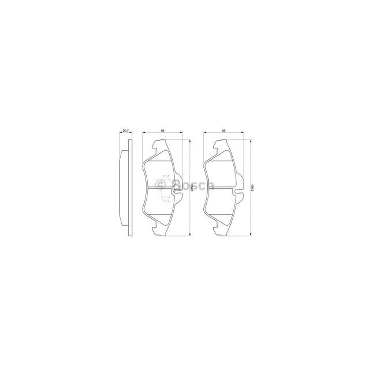 Bosch Blue Line Brake Pad Set Front BP101