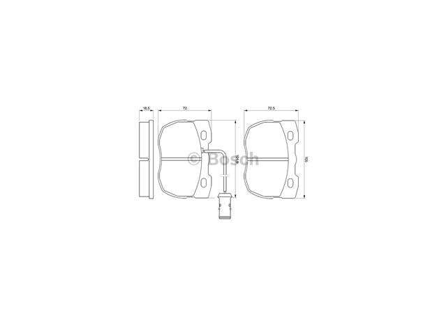 Bosch Blue Line Brake Pad Set Front BP141