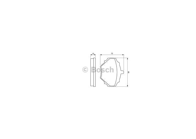 Bosch Blue Line Brake Pad Set Rear BP310