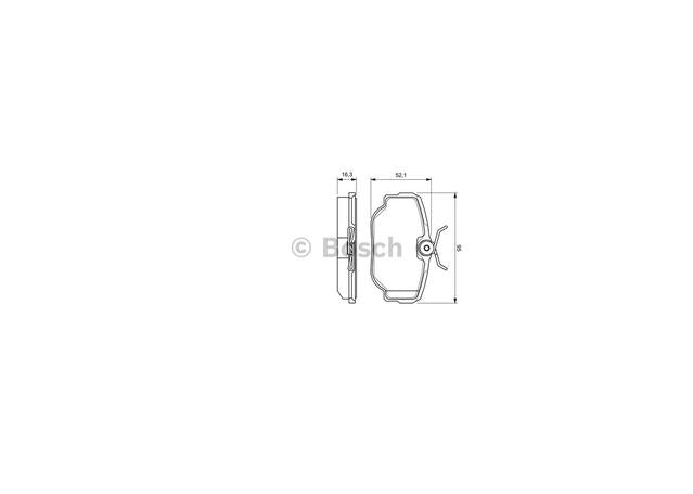 Bosch Blue Line Brake Pad Set Rear BP311