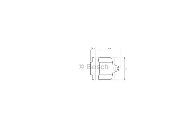 Bosch Blue Line Brake Pad Set Rear BP326