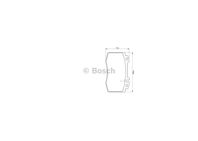 Bosch Blue Line Brake Pad Set Front BP418
