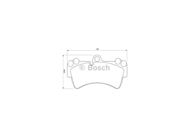 Bosch Blue Line Brake Pad Set Front BP448