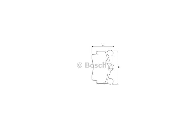 Bosch Blue Line Brake Pad Set Rear BP450