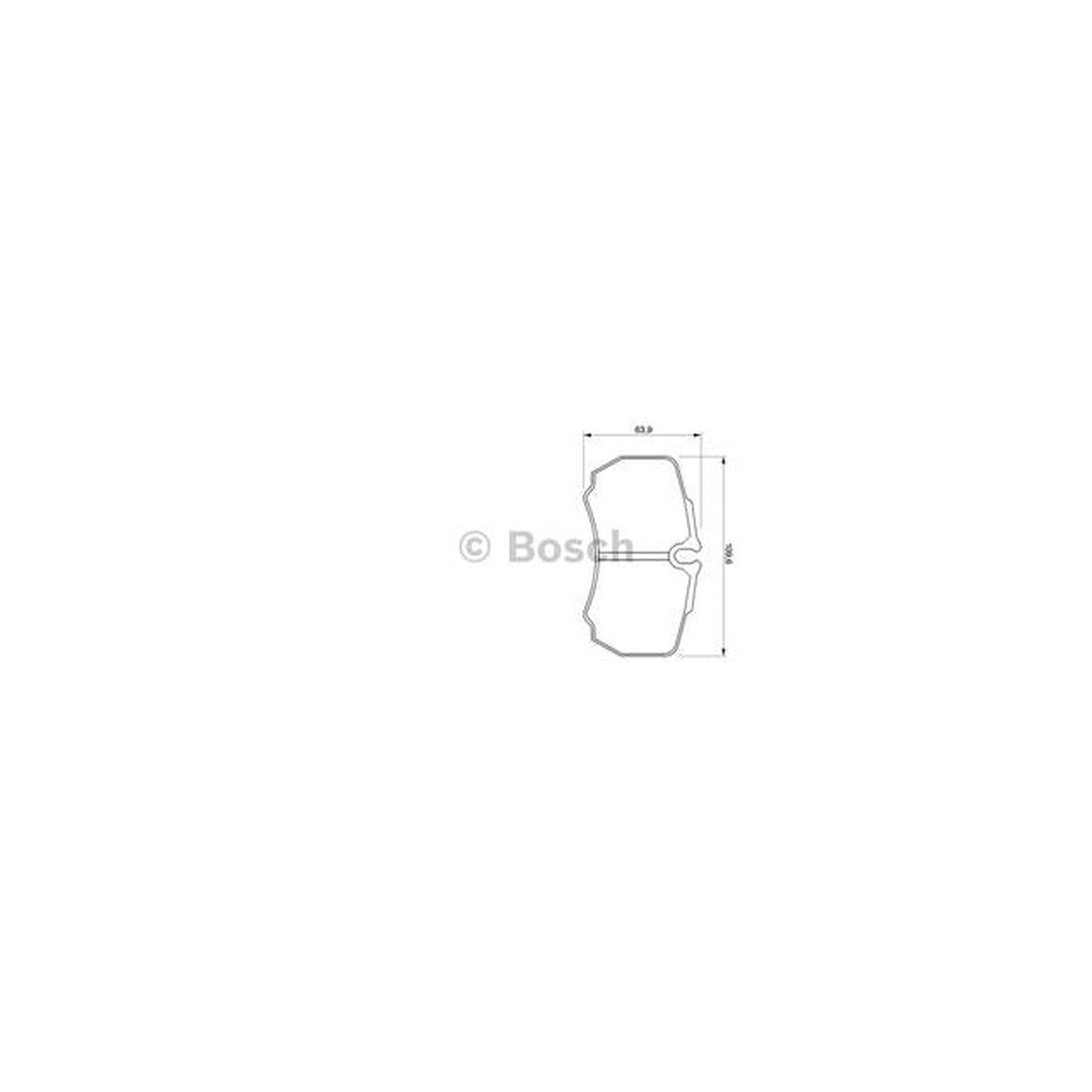 Bosch Blue Line Brake Pad Set Rear BP459