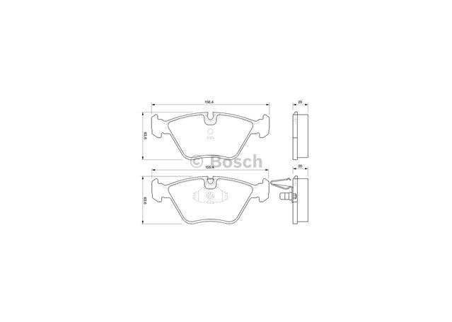 Bosch Blue Line Brake Pad Set Front BP473