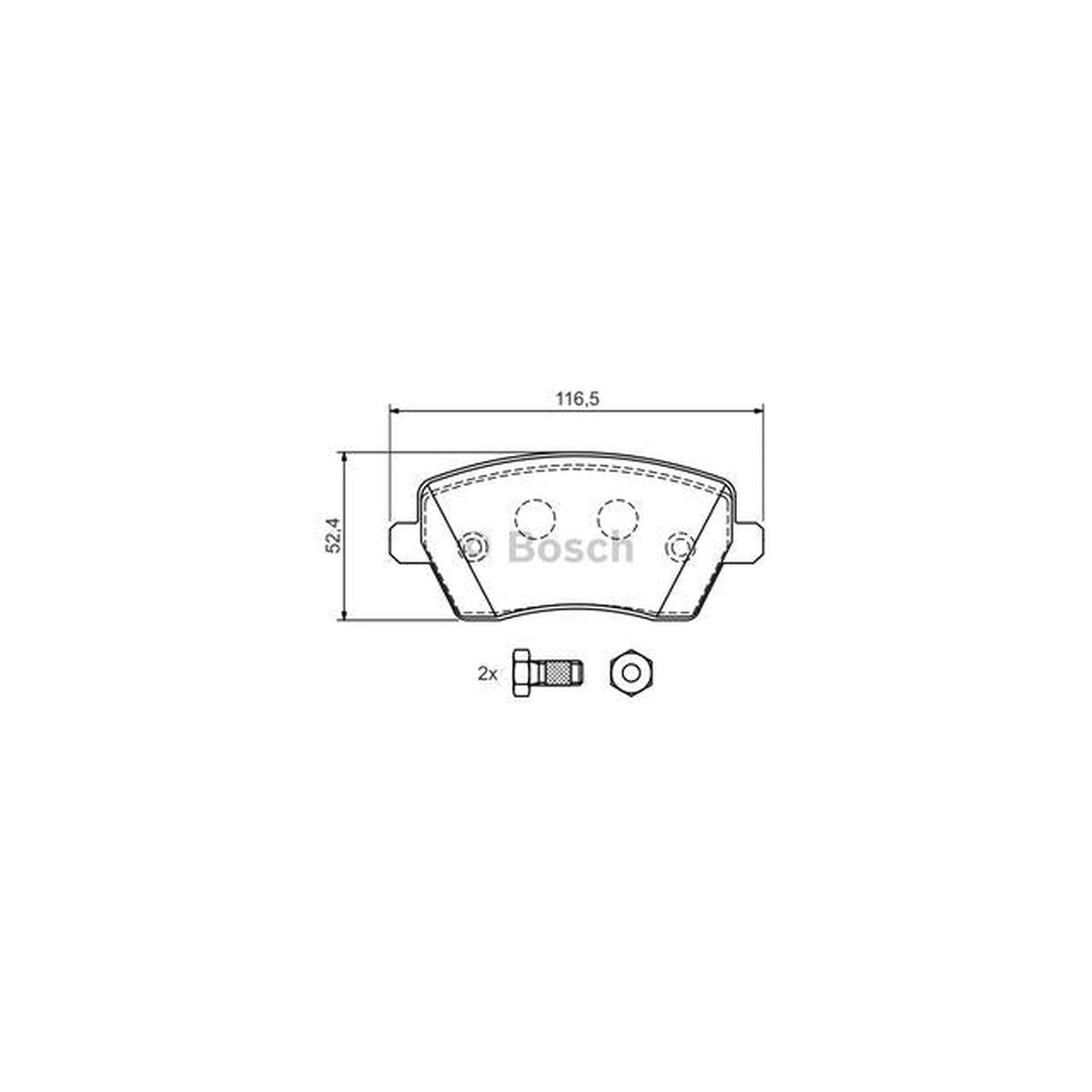 Bosch Blue Line Brake Pad Set Front BP936