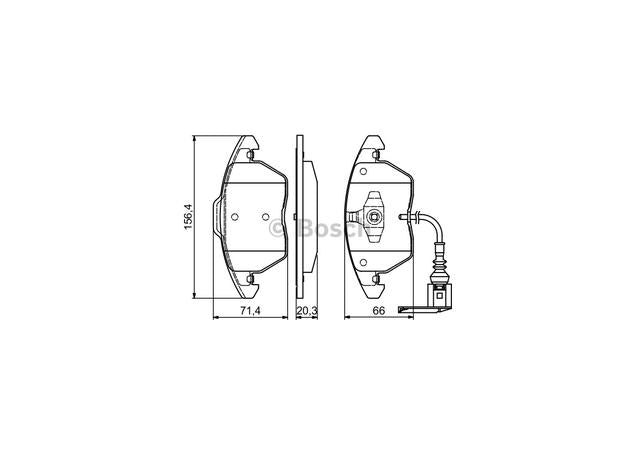 Bosch Blue Line Brake Pad Set Front BP938