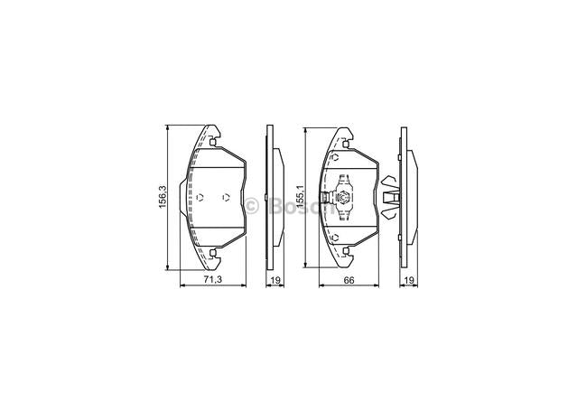 Bosch Blue Line Brake Pad Set Front BP963