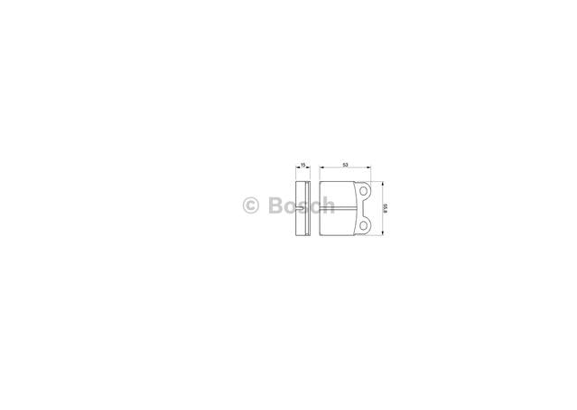 Bosch Blue Line Brake Pad Set Rear BP493