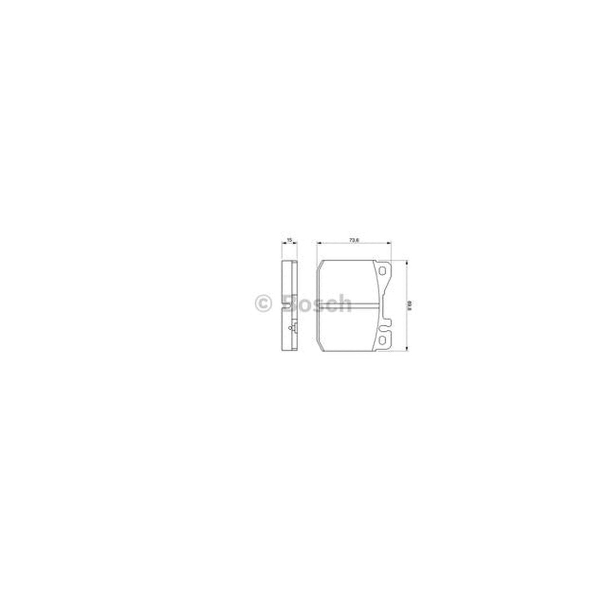 Bosch Blue Line Brake Pad Set Front BP646