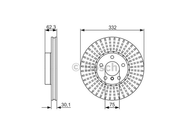 Bosch Brake Rotor Single Front BD1469