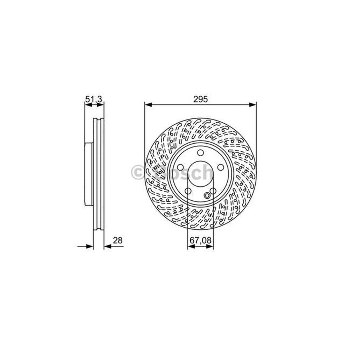 Bosch Brake Rotor Pair Front BD1689