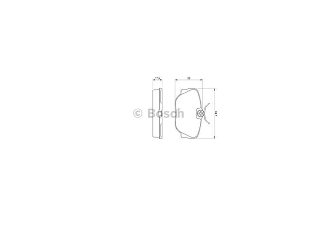 Bosch Blue Line Brake Pad Set Front BP786
