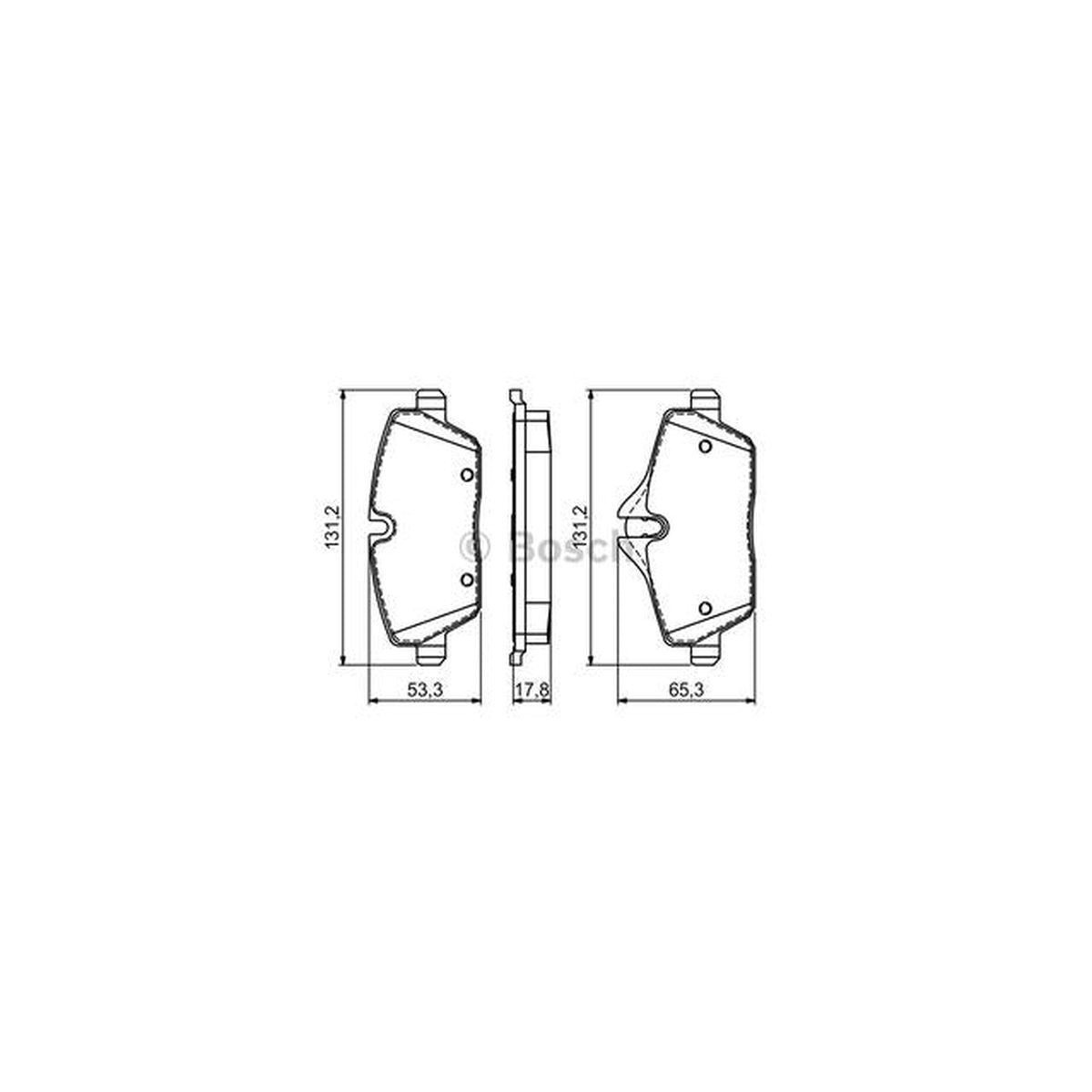 Bosch Blue Line Brake Pad Set Front BP1030