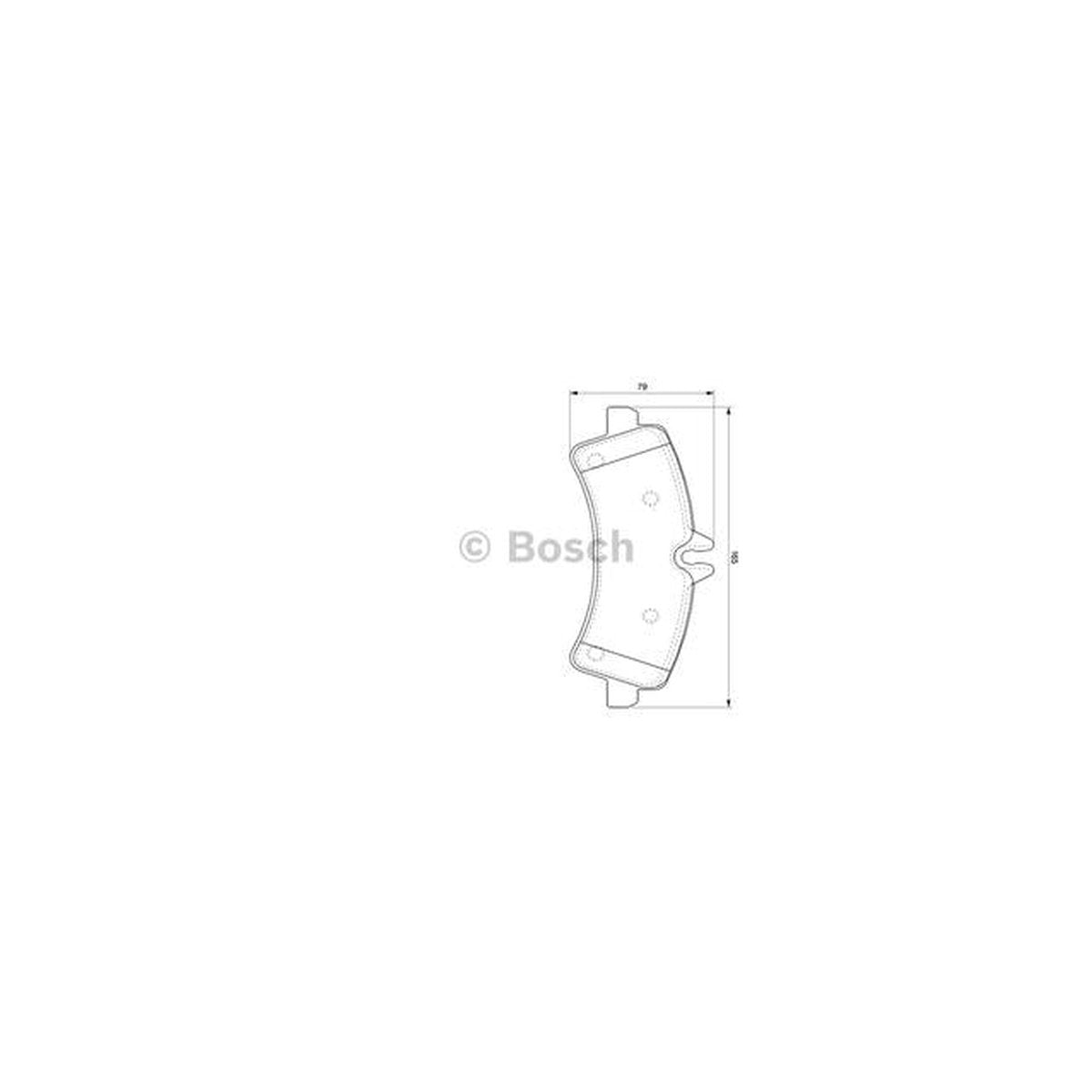 Bosch Blue Line Brake Pad Set Rear BP1032