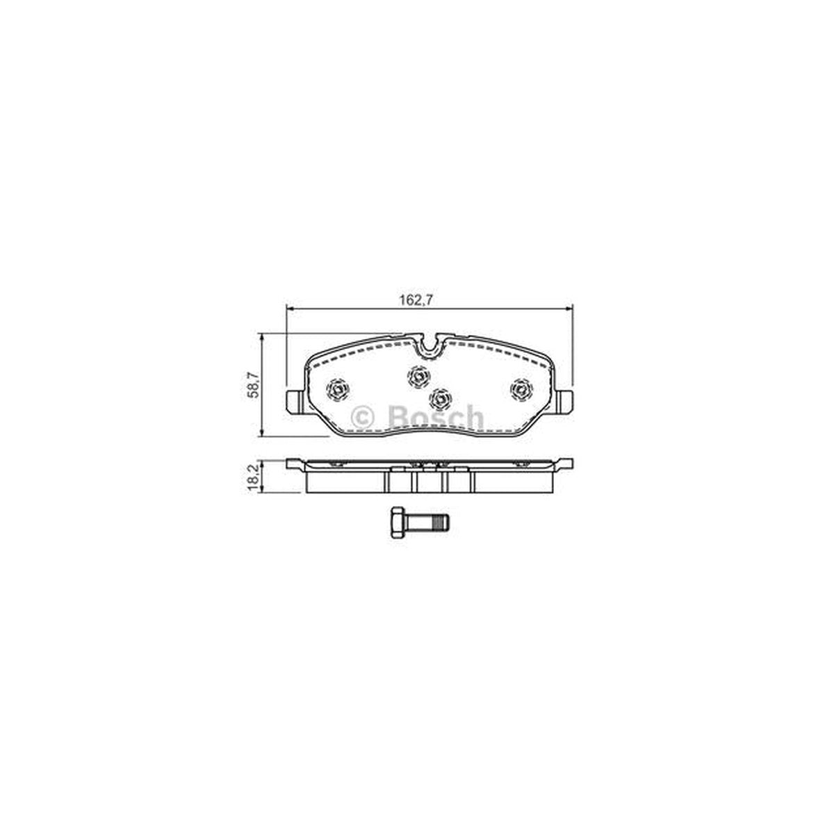 Bosch Blue Line Brake Pad Set Front BP1058