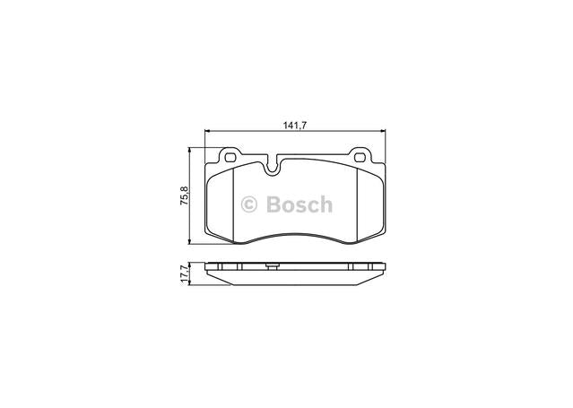 Bosch Blue Line Brake Pad Set Front BP1078