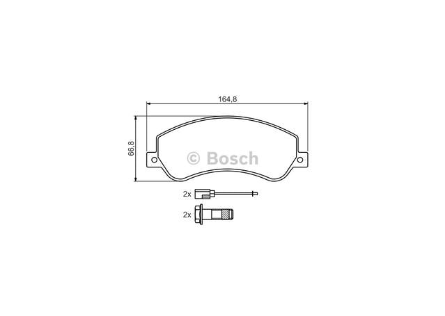 Bosch Blue Line Brake Pad Set Front BP1081