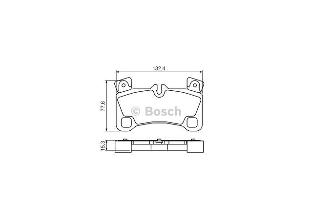 Bosch Blue Line Brake Pad Set Rear BP1141