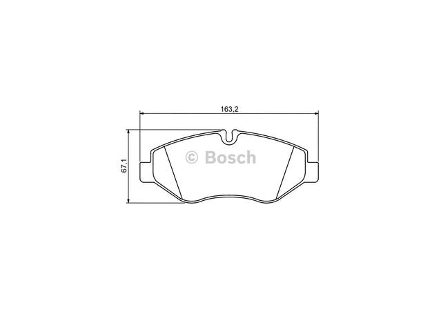 Bosch Blue Line Brake Pad Set Front BP1231