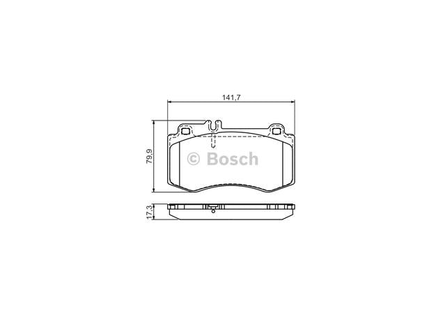 Bosch Blue Line Brake Pad Set Front BP1329