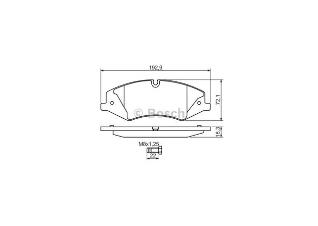 Bosch Blue Line Brake Pad Set Front BP1330