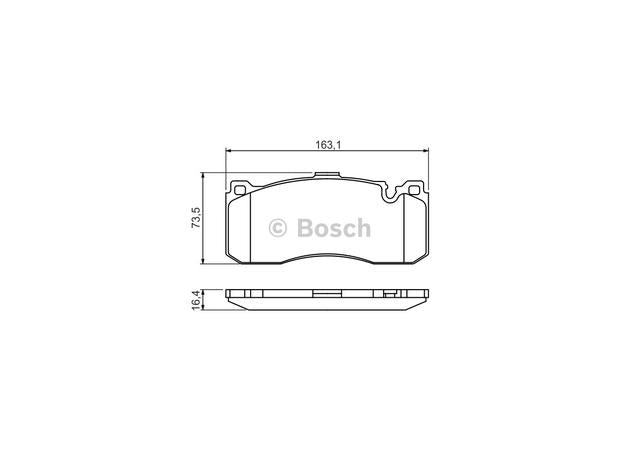 Bosch Blue Line Brake Pad Set Front BP1350